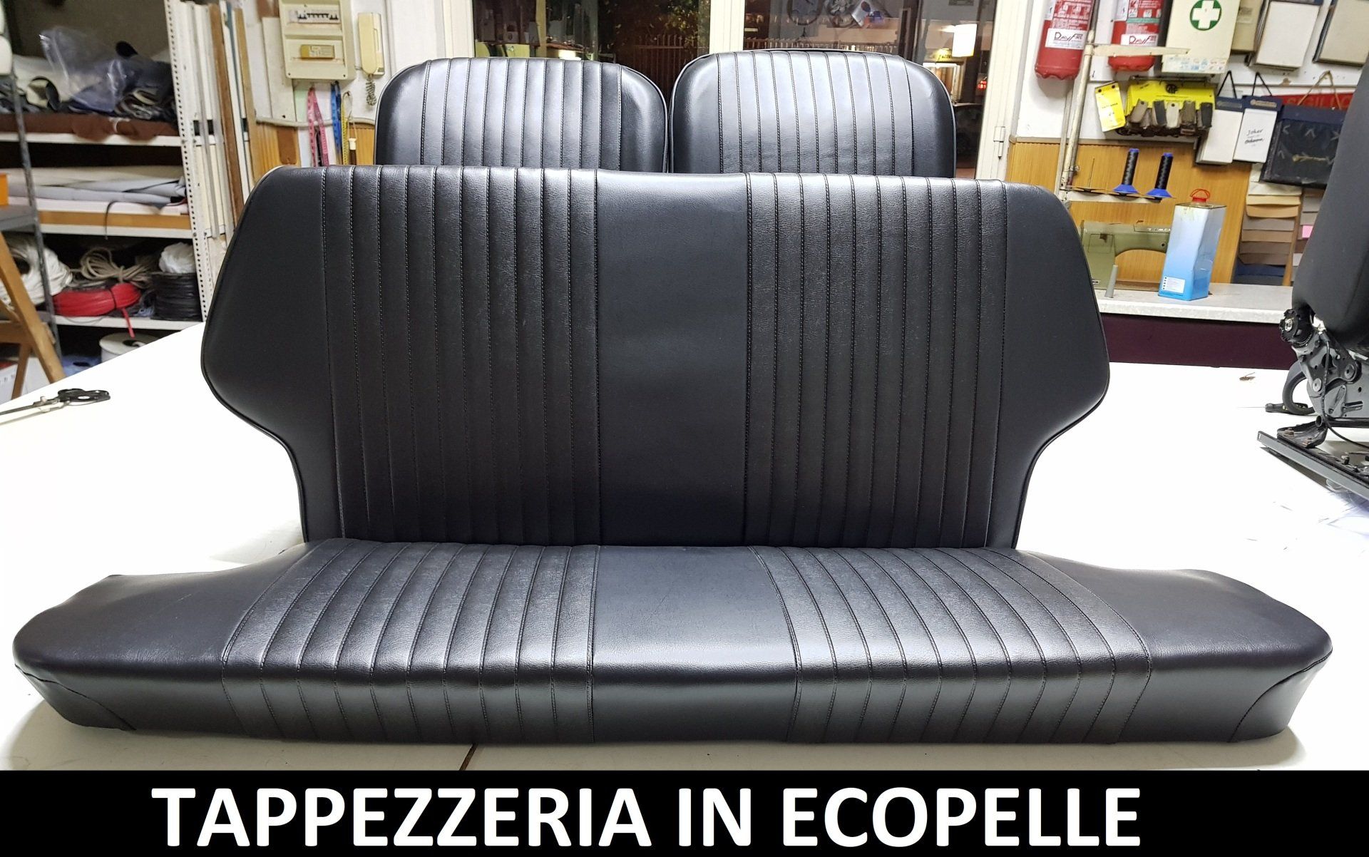 Sedile posteriore in ecopelle - Tappezzeria Buononato